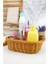 Rattan Banyo ve Makyaj Organizer Sepeti Oval Ekmeklik 24 cm Kahverengi - YK1447 2