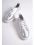 MB6304-GS Kadın Kalın Taban Gümüş Sim Hakiki Deri Sneaker & Spor Ayakkabı 3