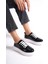 MB6304-RS Kadın Kalın Taban Rugan Siyah Sneaker & Spor Ayakkabı 1