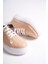 MB6304-PR Kadın Kalın Taban Pudra Rugan Sneaker & Spor Ayakkabı 2