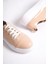 MB6304-PR Kadın Kalın Taban Pudra Rugan Sneaker & Spor Ayakkabı 4