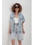 Mavi Cep Detaylı Denim Yelek 1