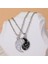 Yin Yang Kolye Bilezik Kadın Erkek Eşleşen Siyah Beyaz Disk Tai Chi Kolye Çiftler Için Kızlar Dostluk Bff Bilezikler Kolye Takı Seti (Yurt Dışından) 3