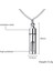 Paslanmaz Çelik Cam Konteyner Tüp Urn Hatıra Kremasyon Külleri Anıt Kolye Kolye Erkekler Kadınlar Için (Yurt Dışından) 2