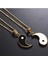 Lquuo Taichi Bulmaca Eşleştirme Kolye Yin Yang Kolye Link Zinciri Kolye Kadın Erkek Çift Için Dostluk Kolye, Altın, 46 + 7 cm (Yurt Dışından) 4