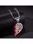 Takı Buzlu Out Iki Buçuk Heartbreak Kombinasyonu Kolye 18 K Altın Kaplama Zincir Bling Cz? Simüle Elmas? Erkekler Kadınlar Için Hip Hop Kolye (Yurt Dışından) 4