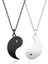 Adet Yin Yang Bff Çift Kolye Kolye Kadın Erkek Yuvarlak Siyah Beyaz Paslanmaz Çelik Eşleştirme Bulmaca Tai Chi Kolye Bestfriend Kız Arkadaşı Erkek Arkadaşı Hediye (Yurt Dışından) 2