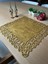 Hardal Sarısı Süet Kumaş Kare Amerikan Servis Takımı Supla 6'Lı 35 x 35 cm 1