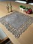 Koyu Bej (Taş Rengi) Süet Kumaş Kare Amerikan Servis Takımı Supla 6'Lı 35 x 35 cm 1