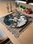 Koyu Bej (Taş Rengi) Süet Kumaş Kare Amerikan Servis Takımı Supla 6'Lı 35 x 35 cm 2