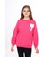 Angelos Girls Kız Çocuk Kalpli A Baskılı 3 Iplik Sweatshirt 7-13 Yaş LX270 1