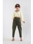 Sarı Büzgülü Kordonlu Crop Sweat 4