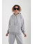 Gri Arketip Şardonlu Kapüşonlu Sweatshirt 3