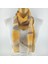 Paredora Soft Desenli Gold Krem Uzun Fular 1