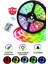 Şerit LED Işık Rgb 5 Metre Hazır Set Tak Çalıştır Kumandalı Adaptörlü Silikonlu 1