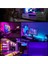 Şerit LED Işık Rgb 5 Metre Hazır Set Tak Çalıştır Kumandalı Adaptörlü Silikonlu 4
