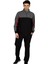 Siyah Erkek Yarım Balıkçı Yaka Büyük Beden Eşofman Takımı EDY201433S 4