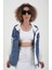 Beyaz Denim Detaylı Ceket 2