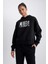 Fit NBA Wordmark Kapüşonlu Kalın Sweatshirt A8971AX23AU 3