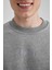Boxy Fit Bisiklet Yaka Sweatshirt V5306AZ23AU 5