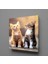 Farklı Renkte Kedi Kanvas Tablo 50X50CM 1