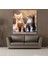 Farklı Renkte Kedi Kanvas Tablo 140X140CM 2