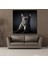 Siyah Köpek Kanvas Tablo 140X140CM 2