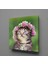 Tatlı Kedi Kanvas Tablo 30X30CM 1