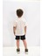 Erkek Çocuk Fit Mickey Mouse Baskılı %100 Pamuk Kısa Kollu Tshirt V Şort Alt Üst Takım 4