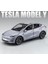 Tesla Model Y 1:24 Silver Gri Maket Araba 1