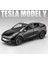 Tesla Model Y 1:24 Birebir Siyah Isikli Maket Model Araba 1