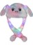 Işıklı Oynar Kulaklı Peluş Kawaii Figürlü Şapka Rainbow Rengarenk 2