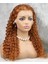 Marpessa Gerçek Front Lace Tül Peruk - Afro Dalgalı - Bakır 70-75 cm 3