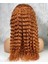 Marpessa Gerçek Front Lace Tül Peruk - Afro Dalgalı - Bakır 70-75 cm 4