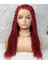 Marpessa Gerçek Front Lace Tül Peruk - Kabarık Afro - Kızıl 70-75 cm 1