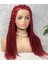 Marpessa Gerçek Front Lace Tül Peruk - Kabarık Afro - Kızıl 70-75 cm 2
