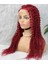 Marpessa Gerçek Front Lace Tül Peruk - Kabarık Afro - Kızıl 70-75 cm 3