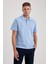 Erkek Mavi Regular Fit Düz Kesim Polo Yaka Basic Düz %100 Pamuk Polo Tişört B0643AXNS 3