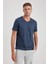 Slim Fit V Yaka Tişört B0646AXNS 1