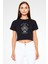 Bring Me The Horizon Siyah Crop Top Tişört 1