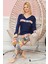 Bayan Uzun Kollu Pijama Takımı Model No 7572 2