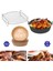 3 Parça Xxl 22 cm Airfryer Izgara Seti Silikon Pişirme Kabı Yanmaz Kağıt 2