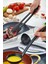 6 Adet Isıya Dayanıklı Silikon Spatula Seti ve 7'li Yanmaz Teflon Kaplama Kepçe Mutfak Maşa Seti 4