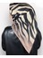 Soft Pamuk Siyah Zebra Desen Kadın Eşarp 3