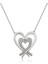 ​gümüş Iki Kalp Bayan Kolye 1