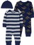 Erkek Bebek Tulumlu Set Lacivert 1
