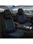 skoda Rapid Uyumlu Lüx Deri Oto Koltuk Kılıfı Ön Arka Takım Royal Serisi Siyah Mavi 2