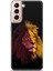 Samsung Galaxy S21 Uyumlu Kılıf Hd Baskılı Kılıf - Sarı Kırmızı Aslan 1