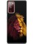 Samsung Galaxy S20 Fe Uyumlu Kılıf Hd Baskılı Kılıf - Sarı Kırmızı Aslan 1