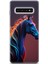 Samsung Galaxy S10 Uyumlu Kılıf Hd Baskılı Kılıf - Renkli At 1
